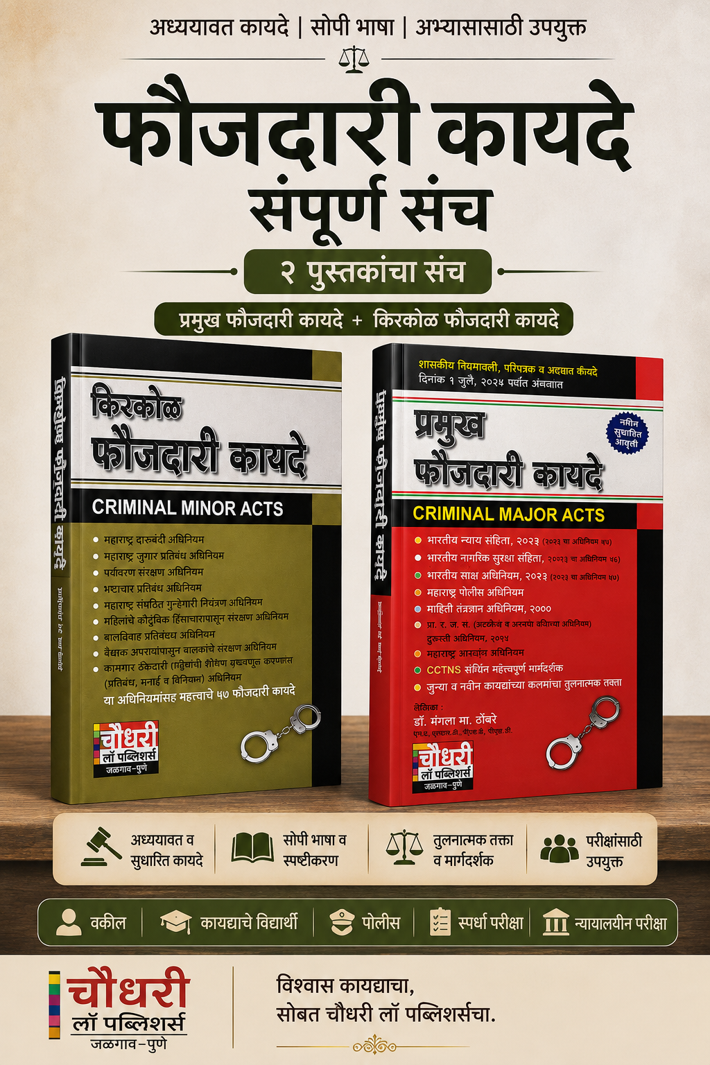फौजदारी कायदे - संपूर्ण संच | Criminal Major Acts - Complete Set